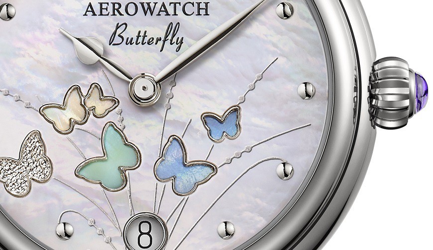 Aerowatch 1942 Butterfly Limited Edition Lady