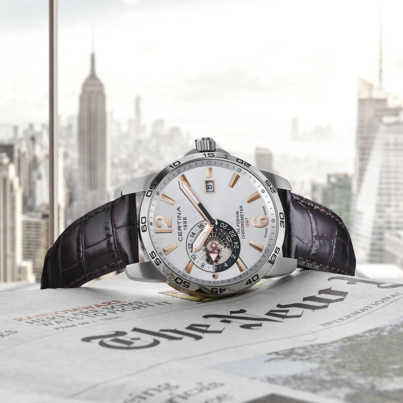 Men's DS Podium Leather Silver Dial | World of Watches