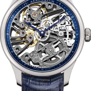Hand Decorated Skeleton Aerowatch Watch