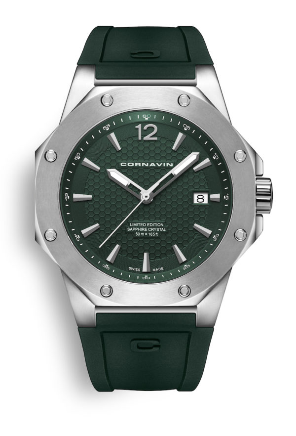 Montre Cornavin Downtown 3H Verte CO-2021-2052